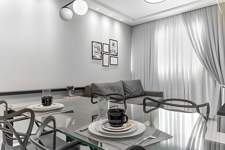 Apartamento completo para 4P | vaga | wifi