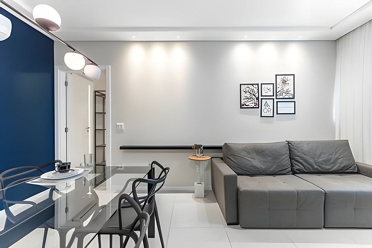 Apartamento completo para 4P | vaga | wifi