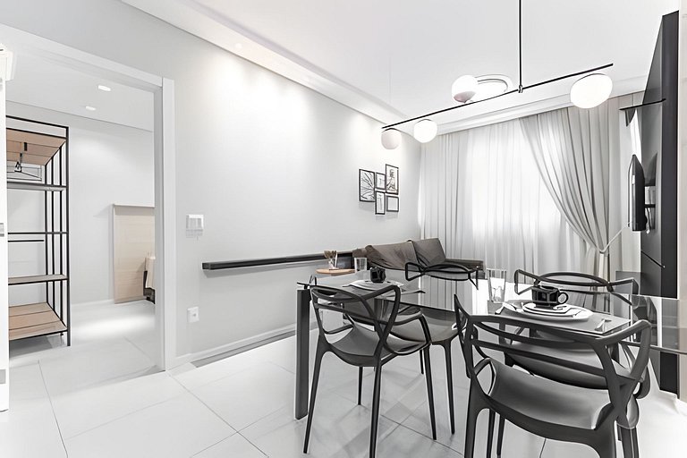 Apartamento completo para 4P | vaga | wifi