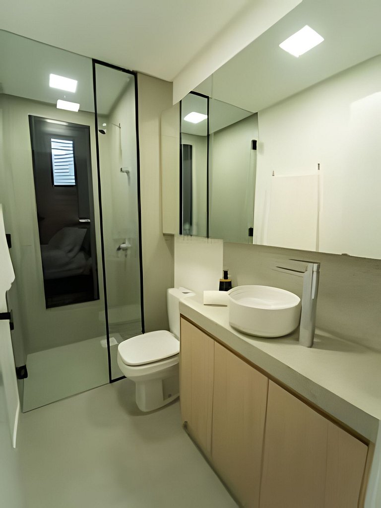 Loft amplo e moderno p/ casal | centro de Blumenau
