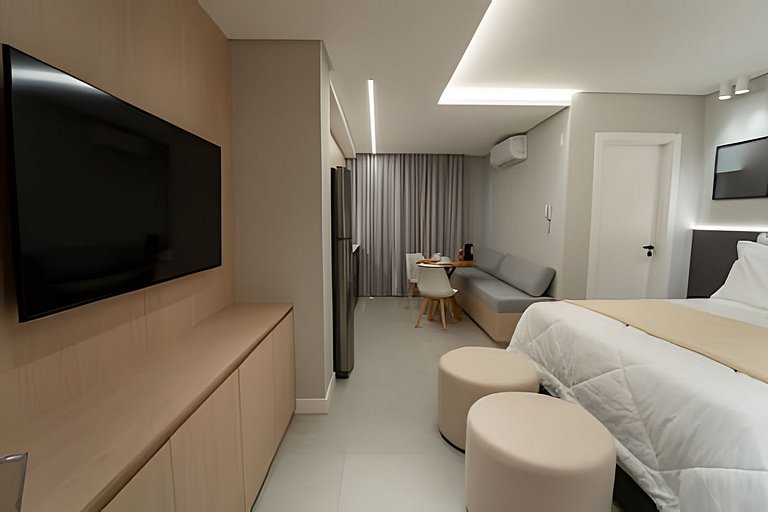 Loft amplo e moderno p/ casal | centro de Blumenau